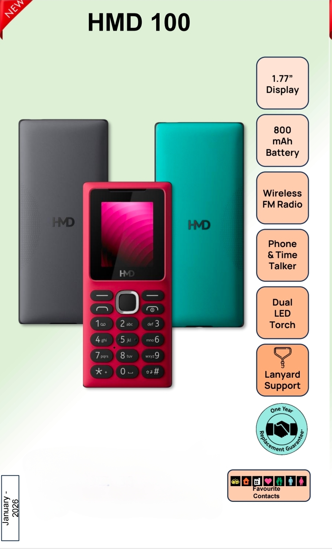 NOKIA HMD 100 DUAL SIM