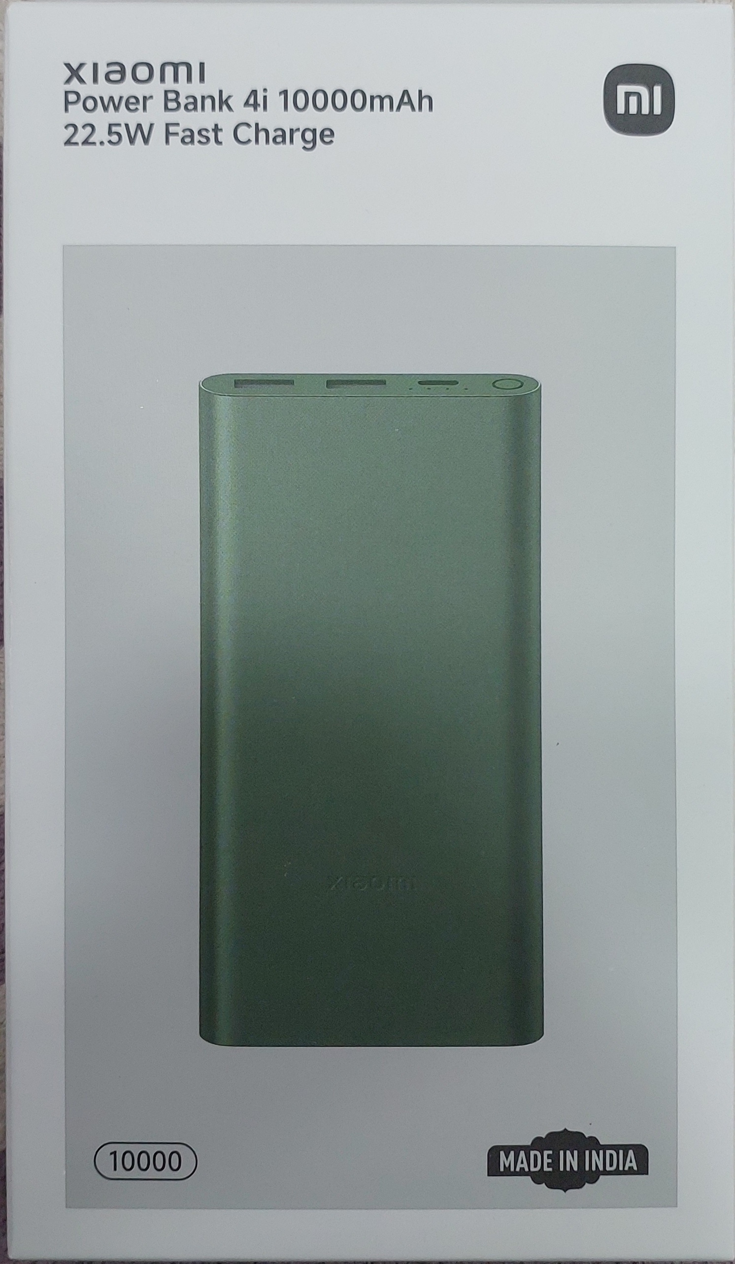 XIAOMI POWER BANK 4I 10000MAH 22.5W FAST CHARGE