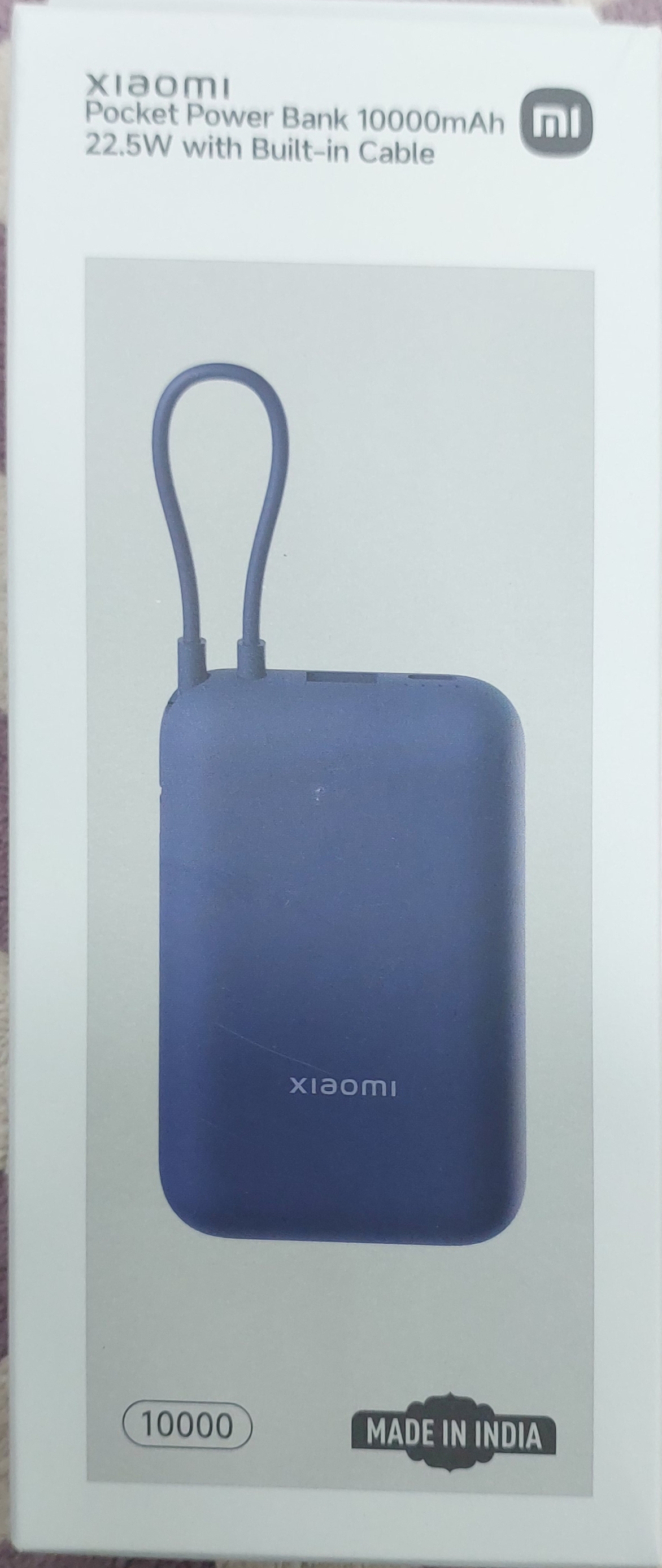 XIAOMI POCKET POWER BANK 10000MAH 22.5W