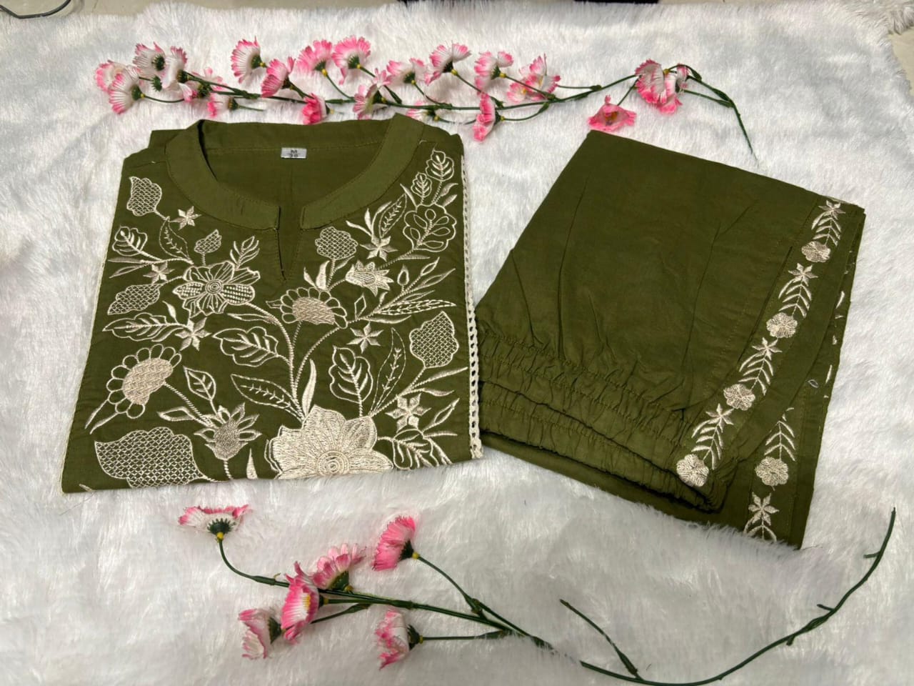 Red, Black & green co-ord Set