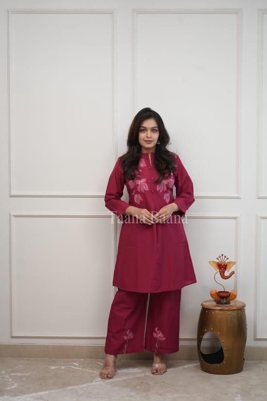 Solid cotton co-ord set