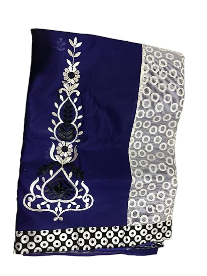 PURE COTTON SAREE WITH NET AARI WORK
