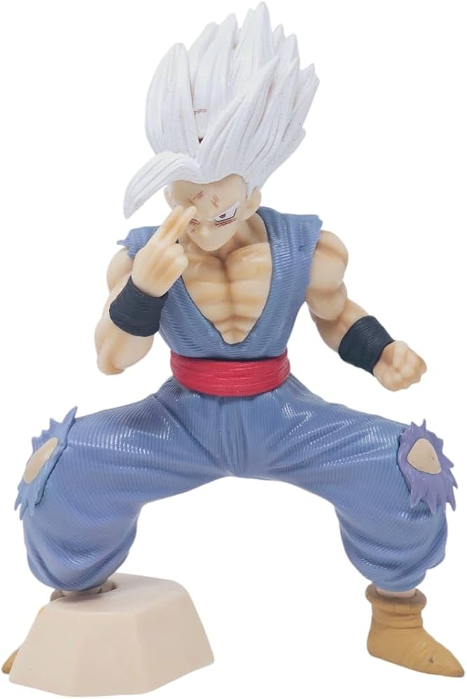 the character Gohan from the Dragon Ball series in his Super Saiyan Blue form 4cm