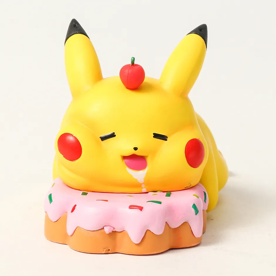 chubby Pikachu resting on pillow 7 CM Action Figure