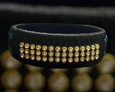 CUSTOM HANDMADE SILK THREAD KADA/BRACELET TYPE SINGLE BANGLE(2-8 SIZE)