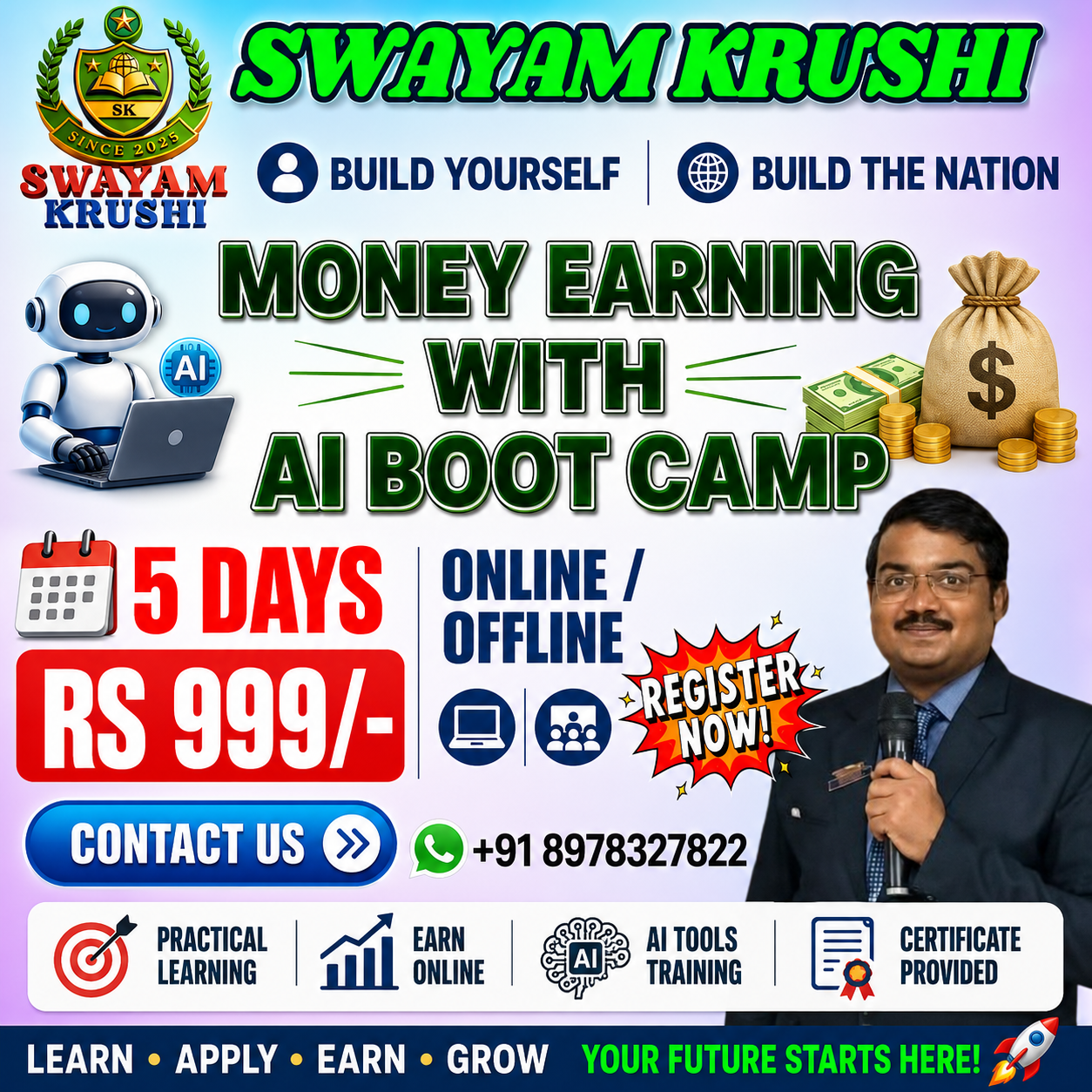 MONEY EARNING WITH AI BOOTCAMP