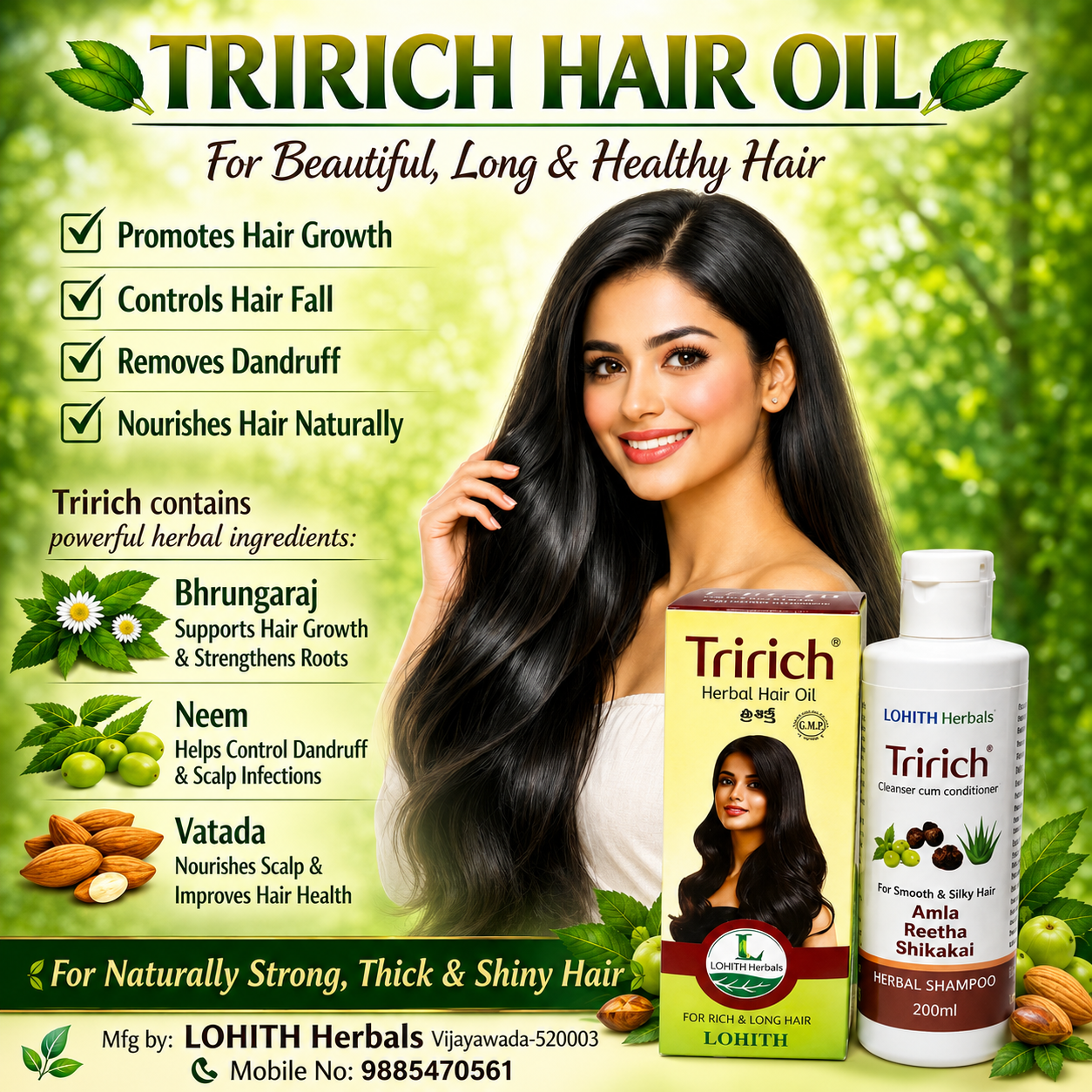 Tririch Herbal Hair Care Combo