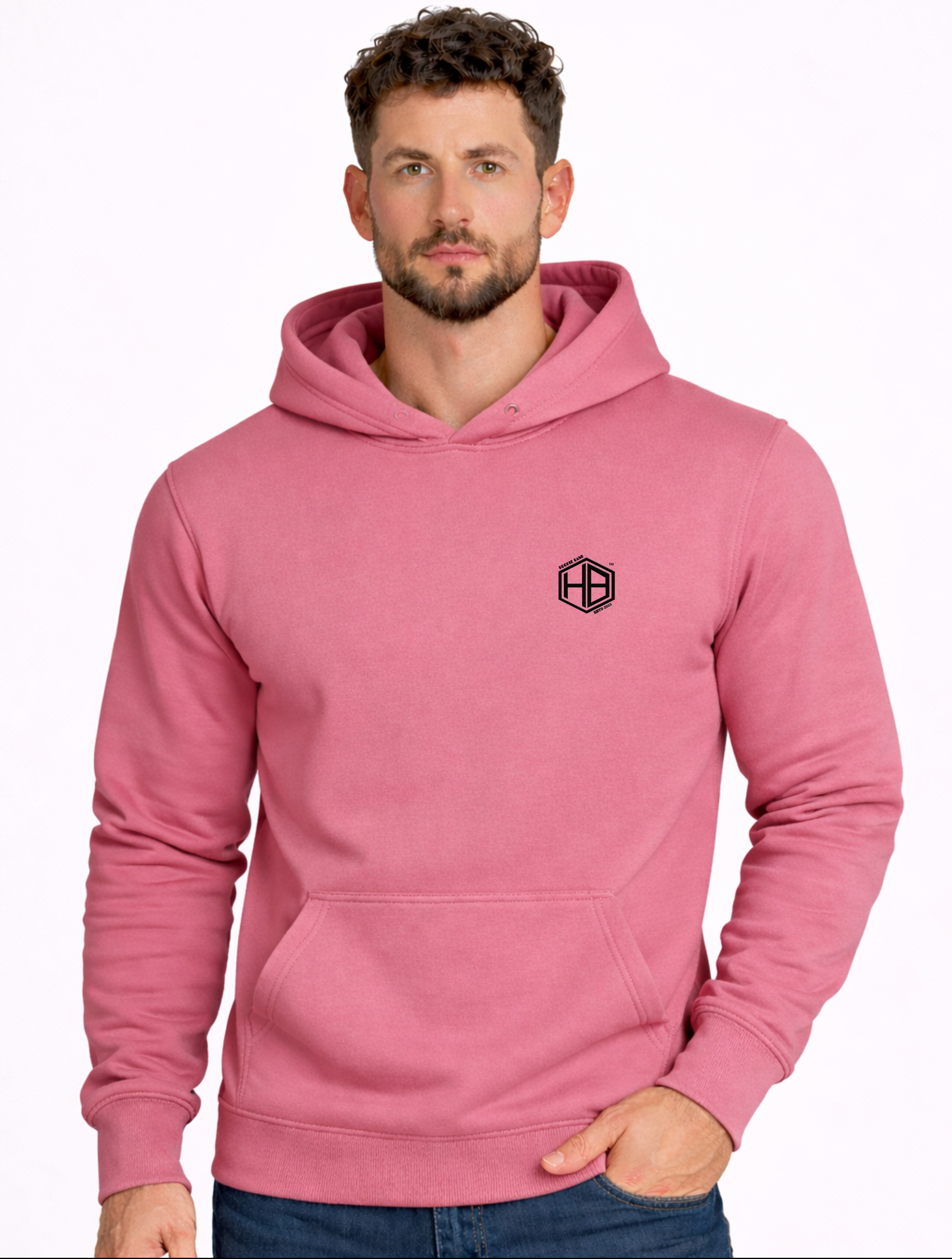 Hoodie Bank Premium Dusty Pink Pullover Hoodie – Unisex Regular Fit | Soft Fleece Casual Wear