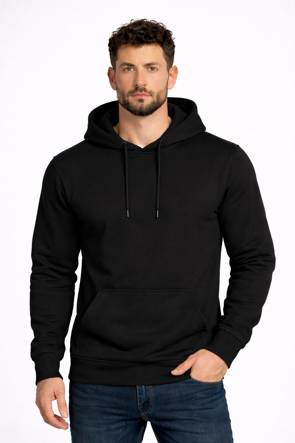 Hoodie Bank Black Samurai Warrior Graphic Hoodie – Premium Anime Streetwear Pullover Hoodie
