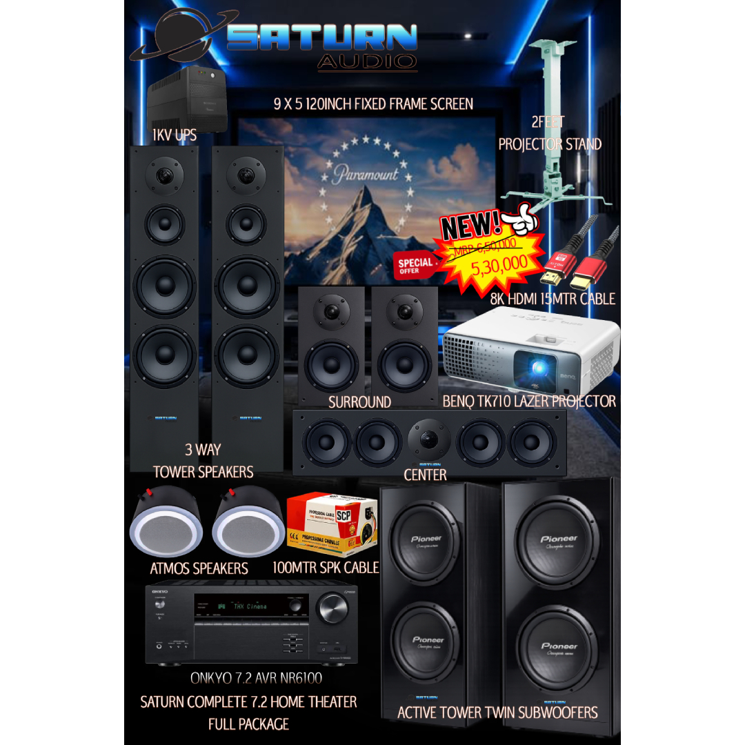 SATURN 7.2 HOME THEATER ONKYONR6100 BENQ-TK710