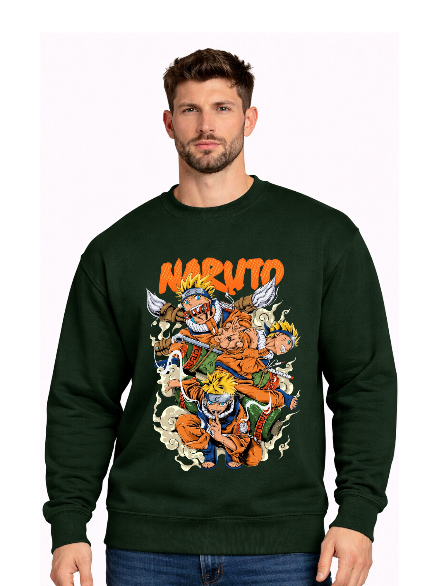 Hoodie Bank | Naruto Anime Graphic Sweatshirt – Premium Unisex Anime Streetwear Crewneck