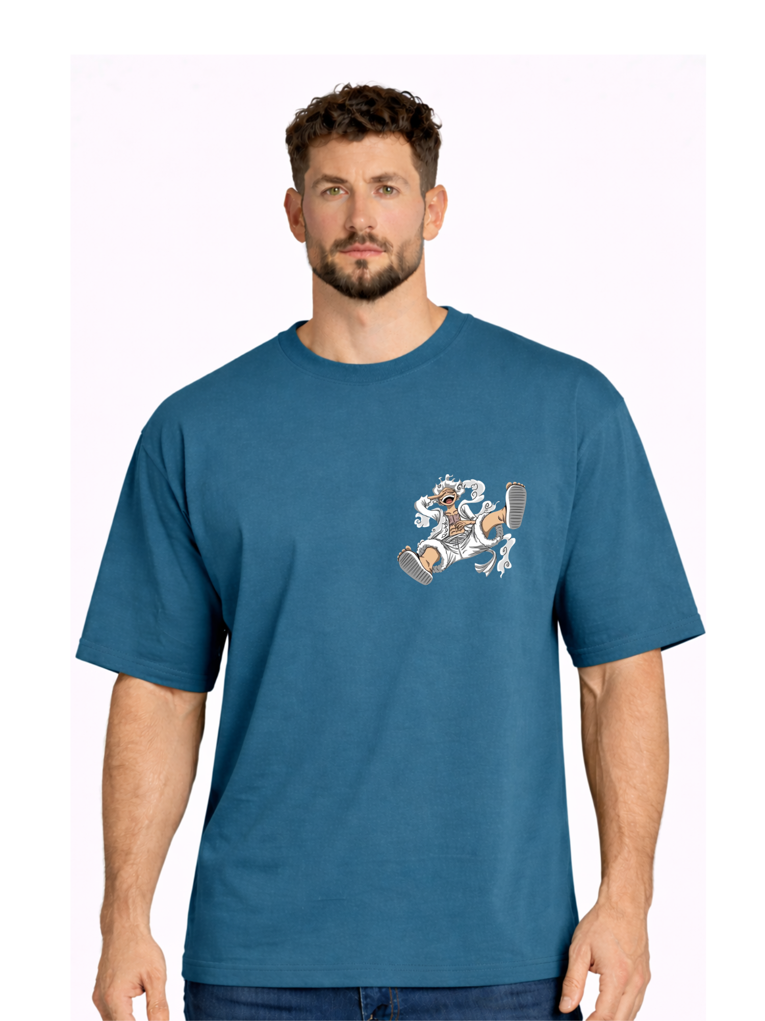 Hoodie Bank | Gear 5 Joy Boy Anime Oversized T-Shirt – Premium Front & Back Print Unisex Tee