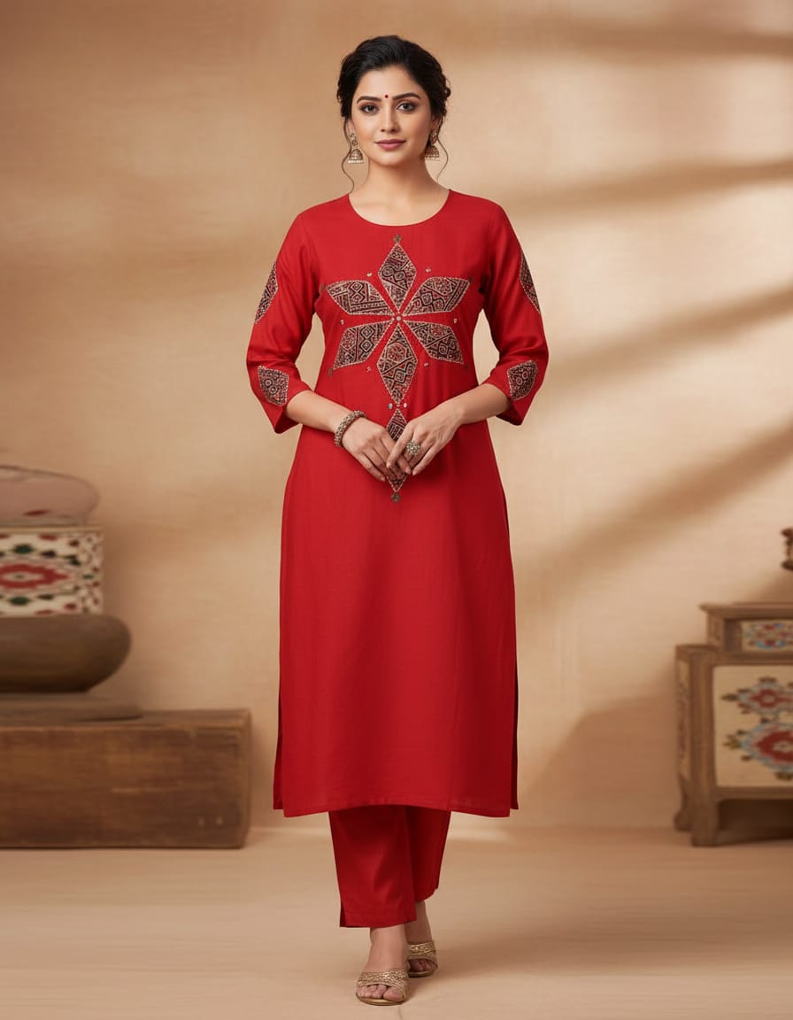 🌹🌹Pure fine kadhi Cotton fabric Co-ord Set