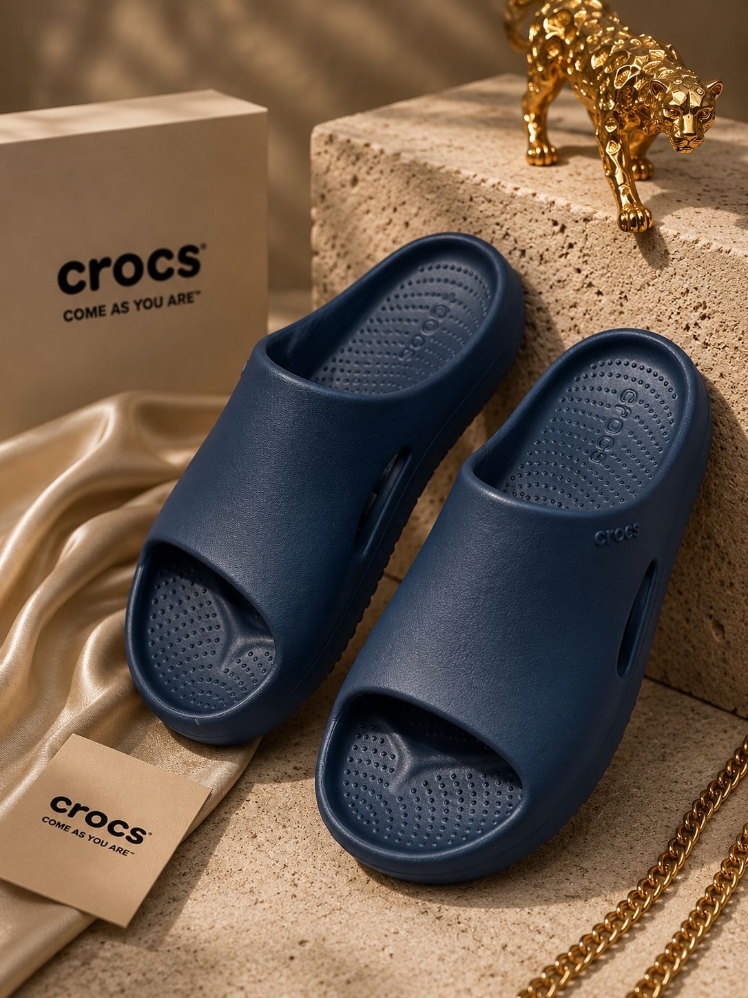 The Crocs Mellow Recovery Slide blue