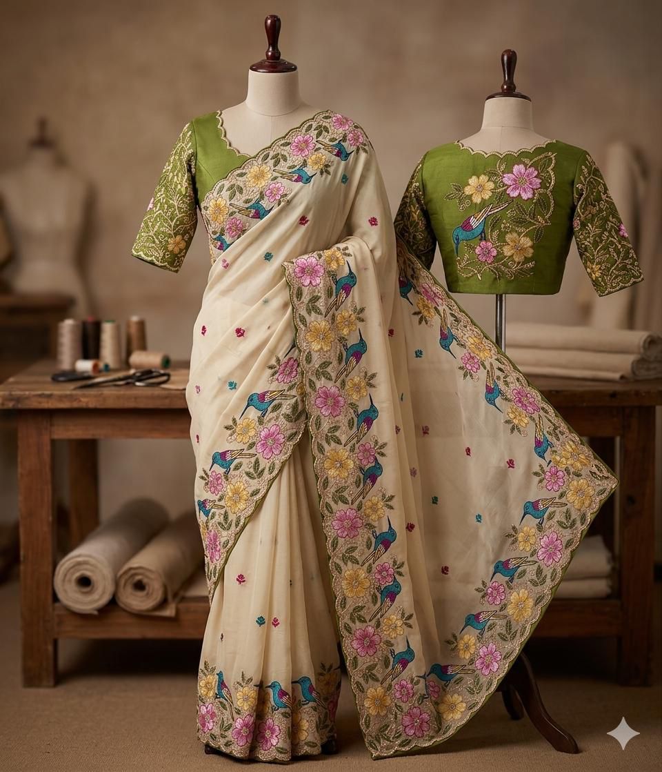 Rangoli silk