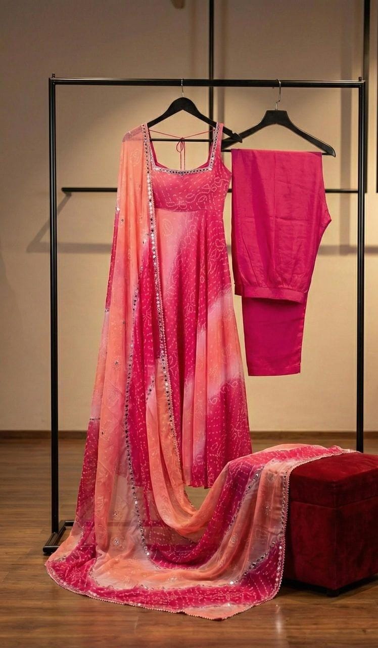 ANARKALI DUPPATTA PLAZZO