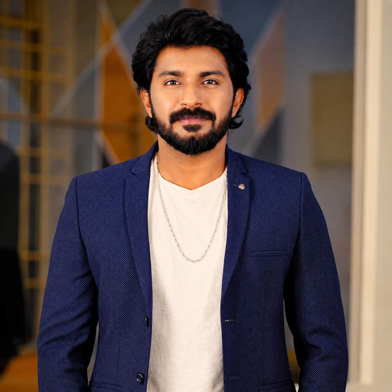 Midnight Navy Casual Blazer