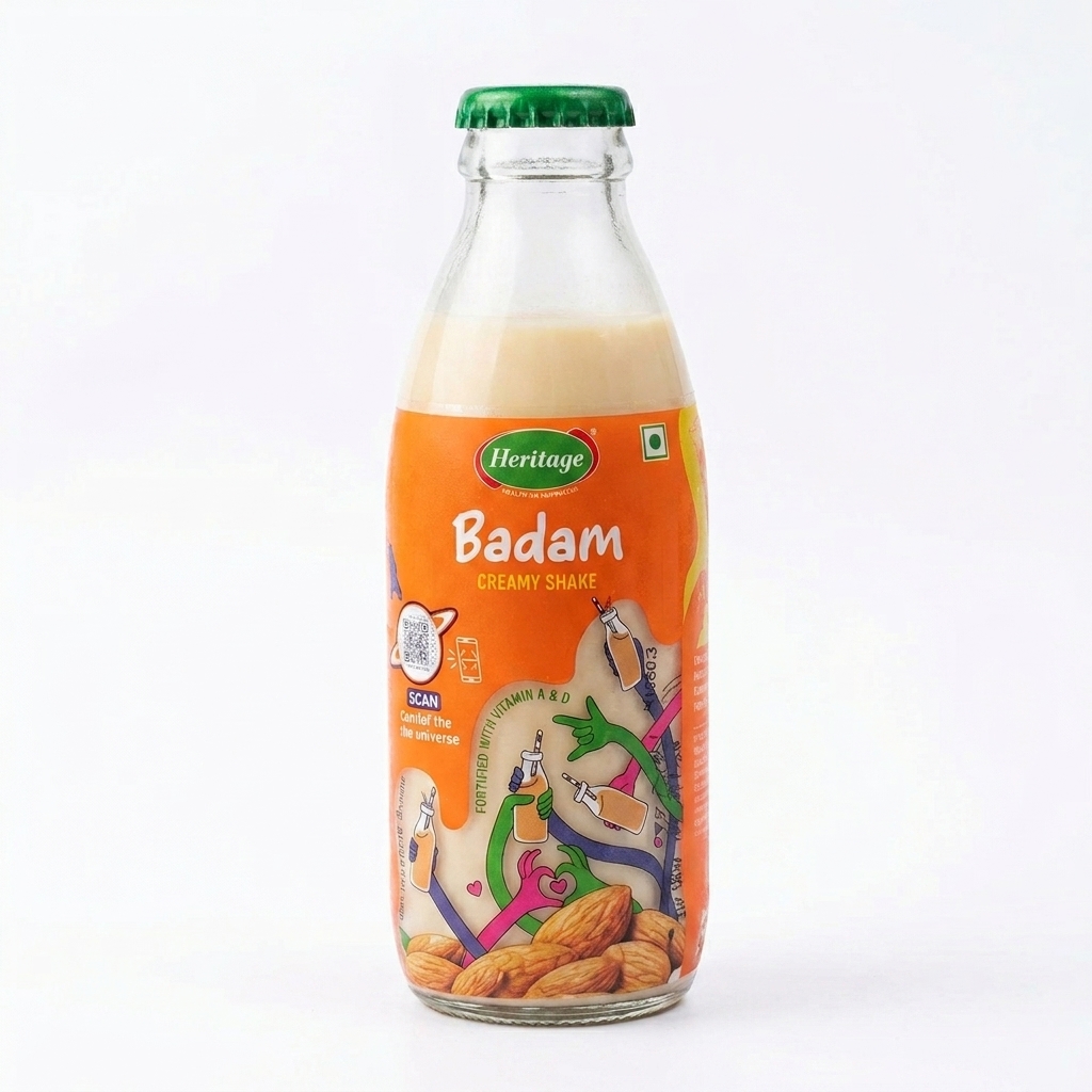 Heritage Badam Milk Based Drink 180 Ml