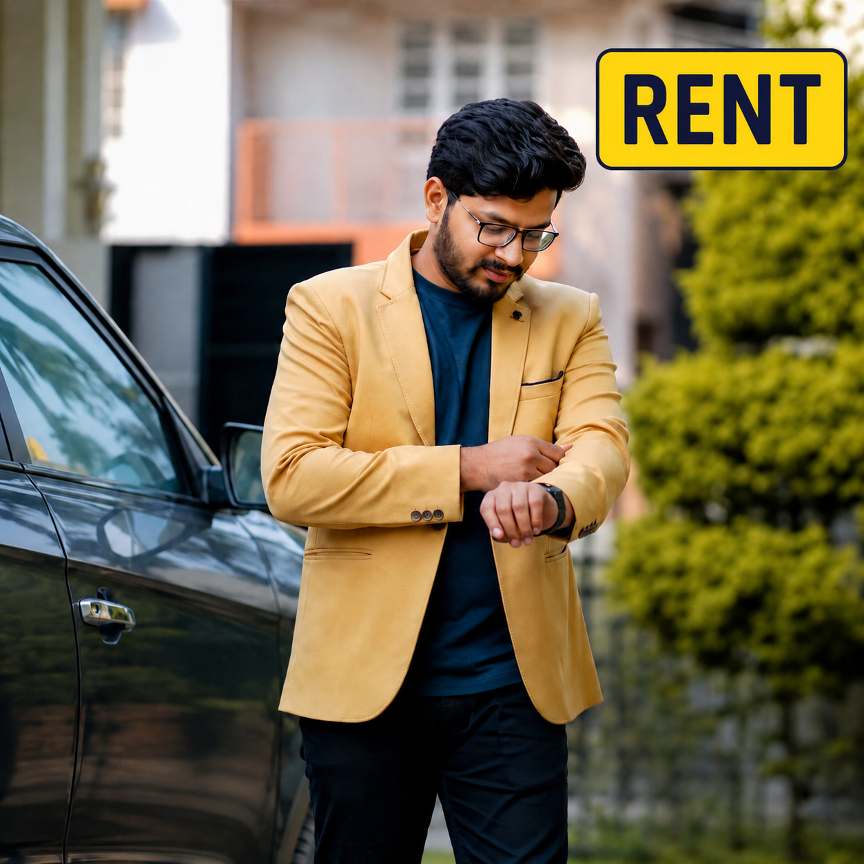 Golden Mustard Casual Blazer