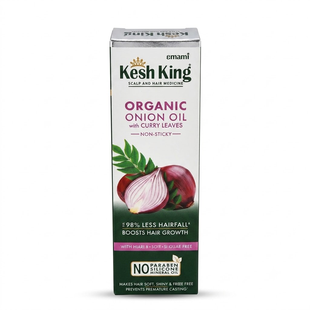 Kesh King Organic Onion Oil with Curry Leaves
