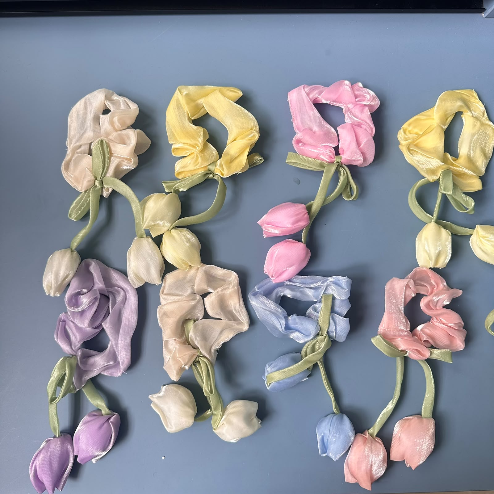 Scrunchies With Tulips