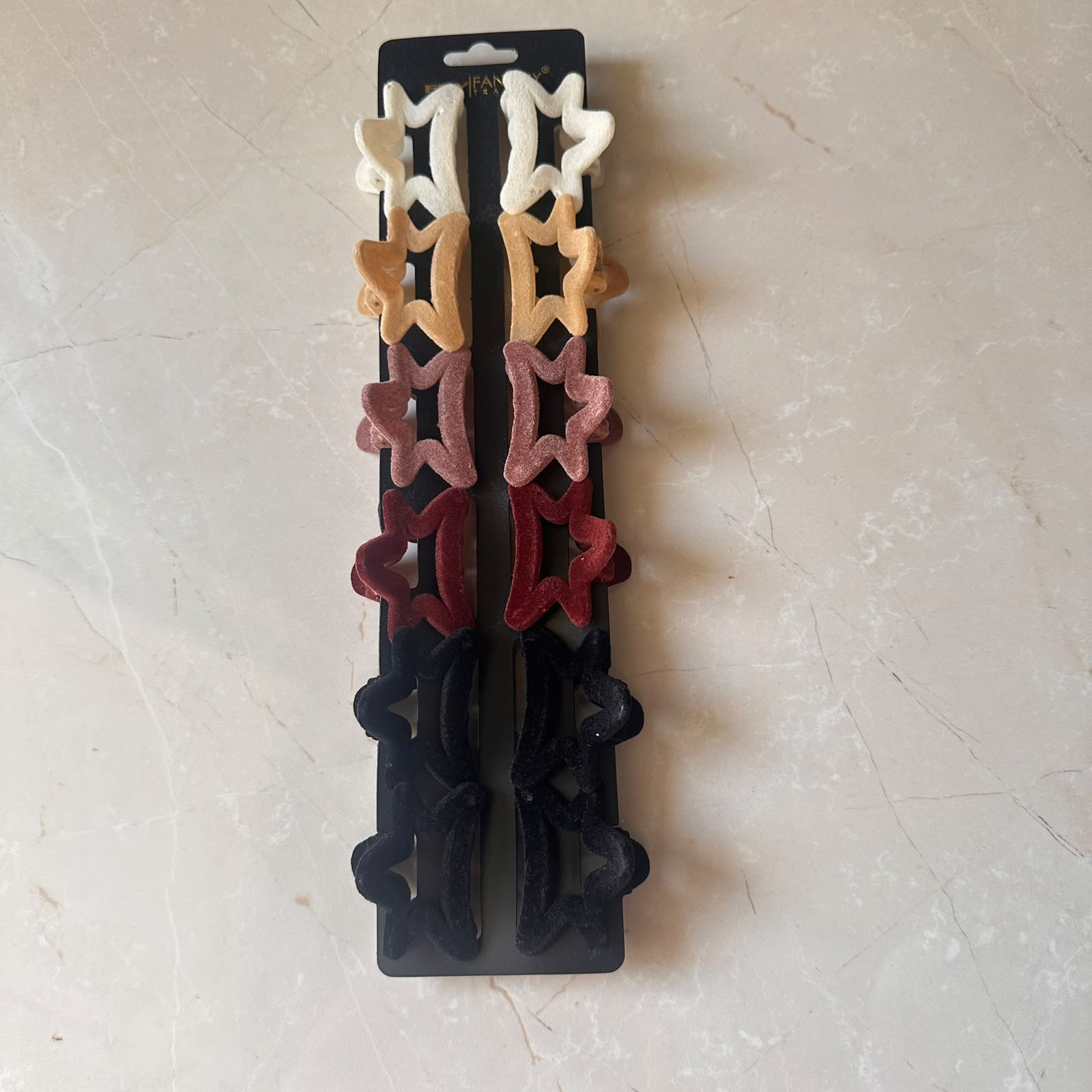 Velvet Star Hair Clips
