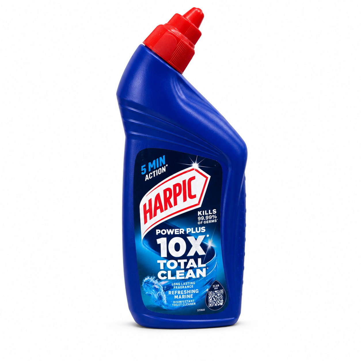 Harpic Power Plus 10X Total Clean Toilet Cleaner – Refreshing Marine