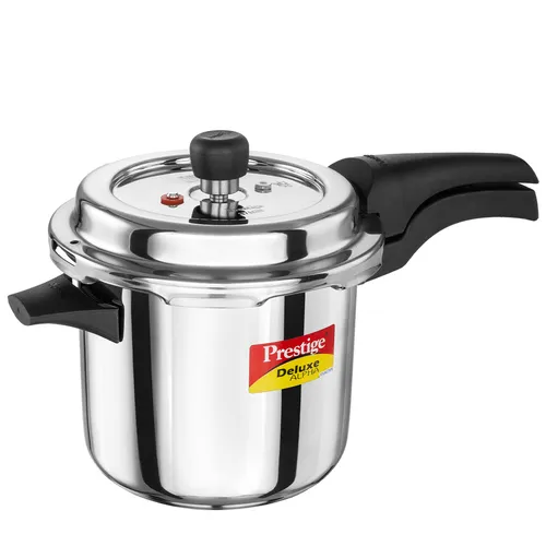 Prestige Deluxe Alpha Svachh Stainless Steel Spillage Control Pressure Cooker, 3.5 L