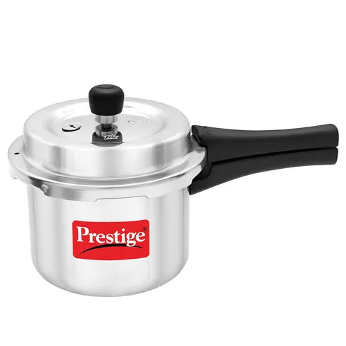 Prestige 3 Litre Aluminium Popular Svachh Outer Lid Pressure Cooker | Deep Lid for Spillage Control | Anti-Bulge Base | Gasket Release System | 5Y Warranty | ISI Certified