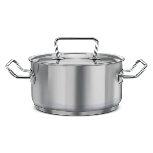 Prestige 20cm/3L Magicbase Stainless-Steel Cookware Casserole with Stainless Steel Lid| Tri-Ply Capsulated Bottom| Induction Compatible| Heavy Lid| ISI Certified