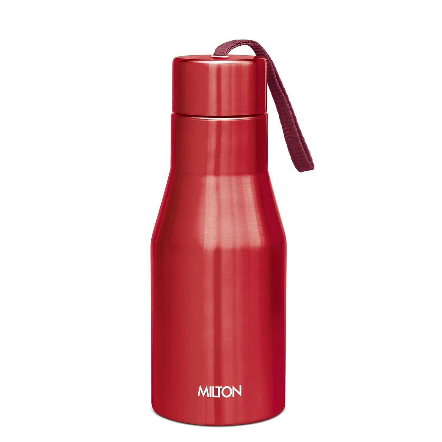 MILTON Super 500 Stainless Steel Water Bottle 475 ml, Single Walled, ISI Certified I Leak Proof Lid, Rust Proof I For School, Office, Gym I Silver