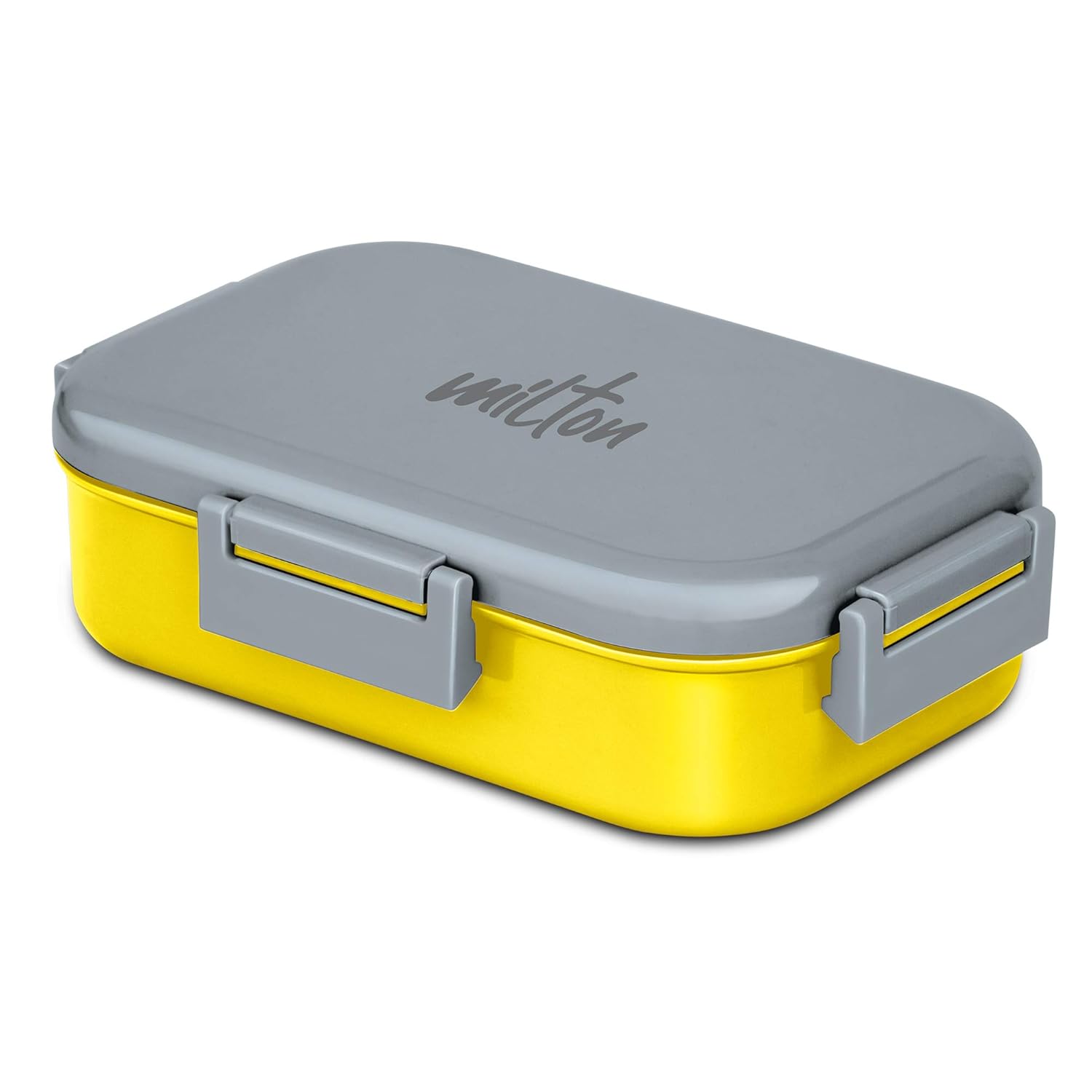 MILTON Senior Flatmate Tiffin Box Steel Kids Lunch Box, Inner Stainless Steel Insulated Containers with Clip Lock Lid, 700ml, Airtight Leakproof Kids Lunch Box, for School, Picnic,