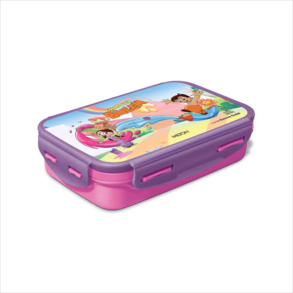 MILTON Steely Elite Small Inner Stainless Steel Kids Tiffin Box, 400 ml, Cherry Pink | School Lunch Box | Leak Proof | Outer Plastic | PU Insulated | Food Grade | Inner Container