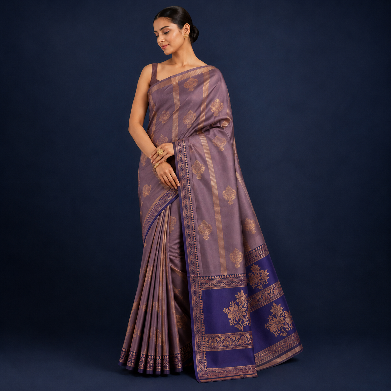 Mysore Silk Sarees I Lavender Purple Soft Silk Saree