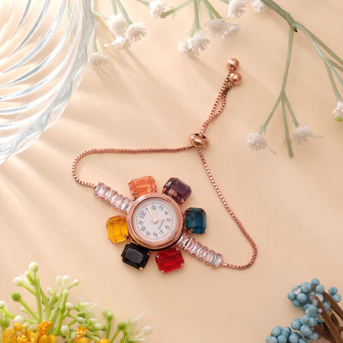 WTCH259RSG  Rose Gold Watch with stones