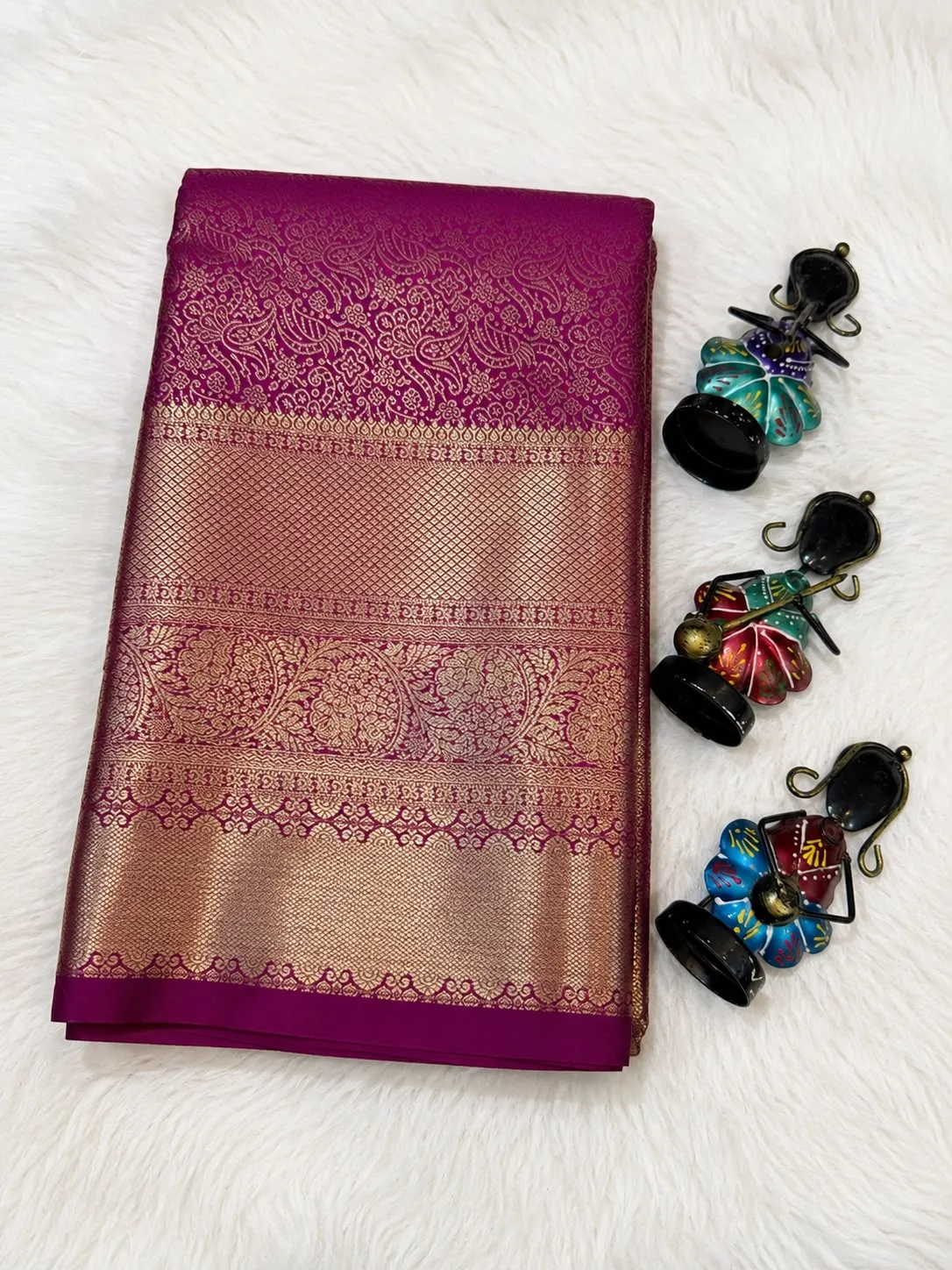 Premium Maroon Saree