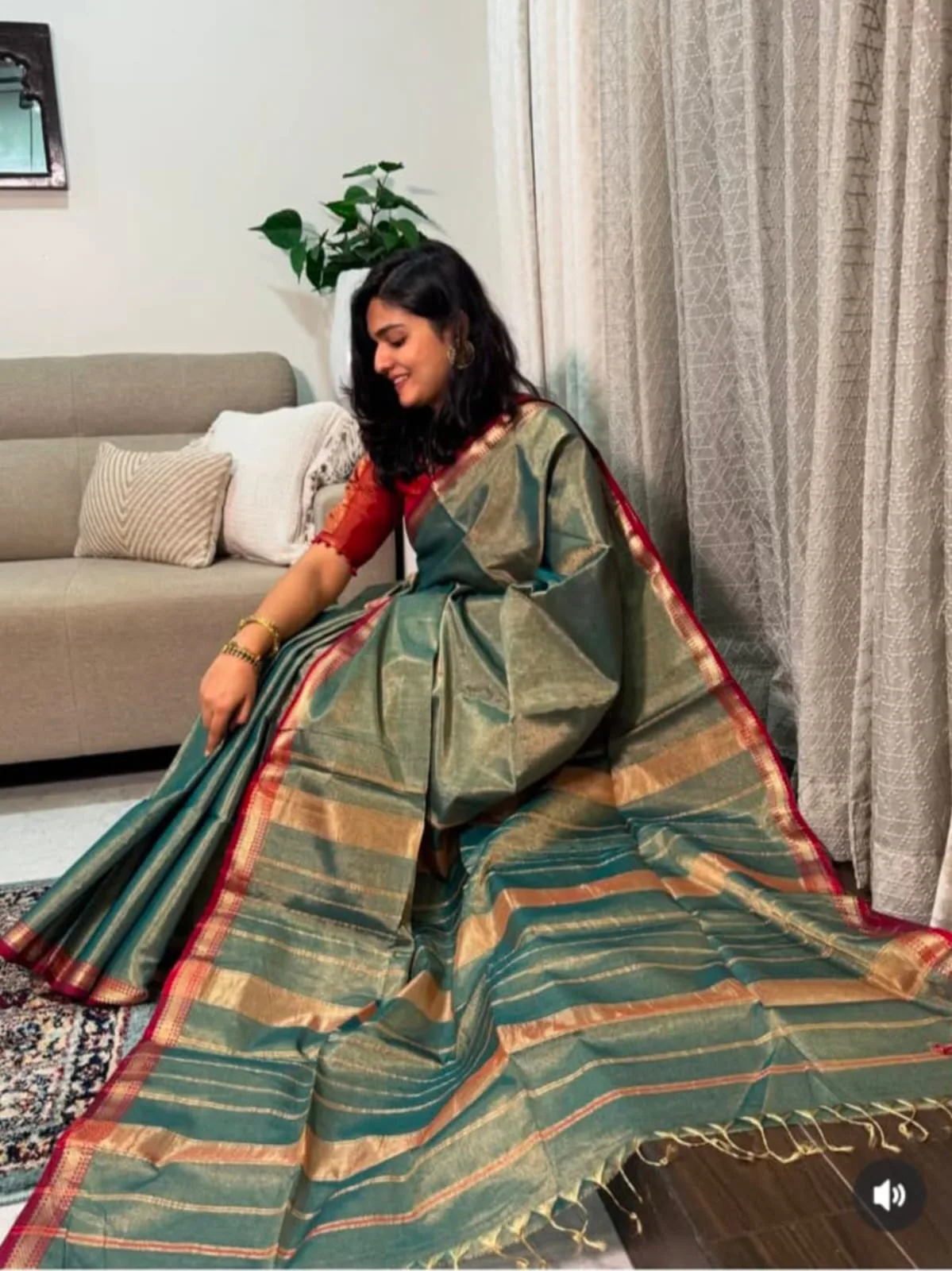 Maheshwari silk tissue