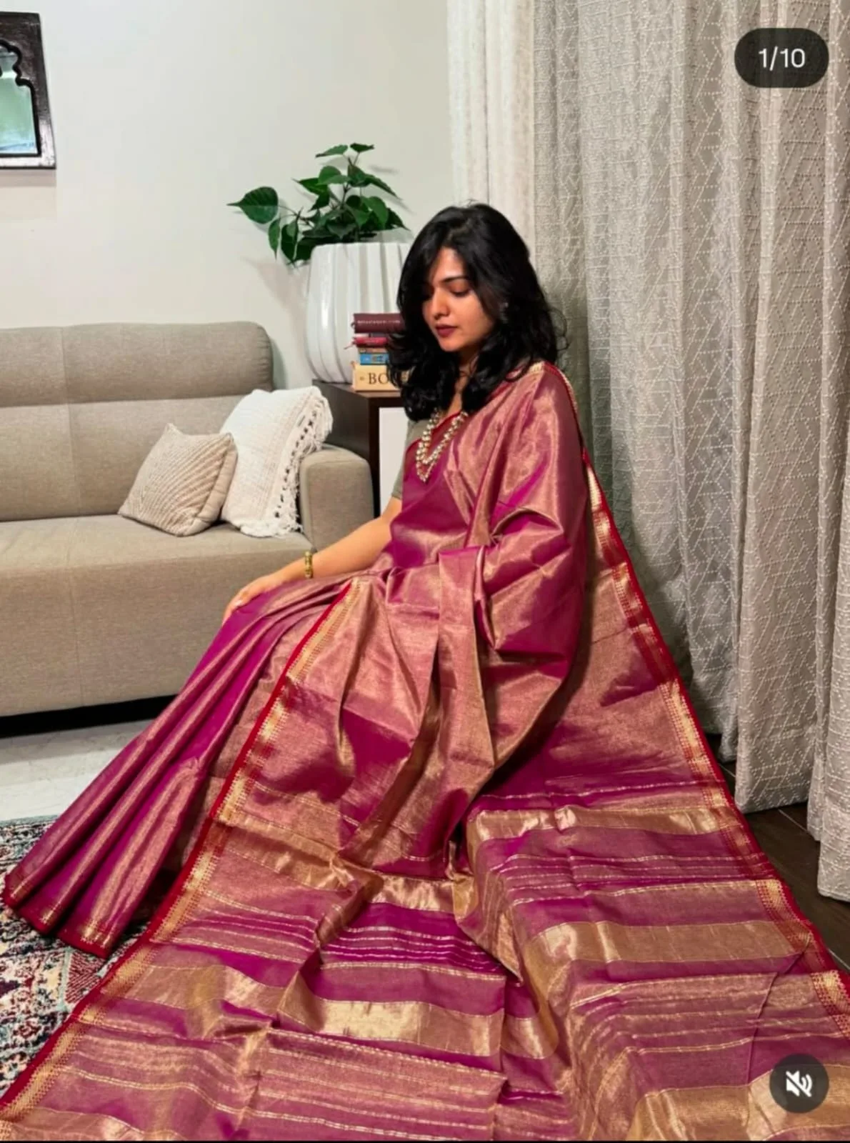 Maheshwari Pure Tissue Silk