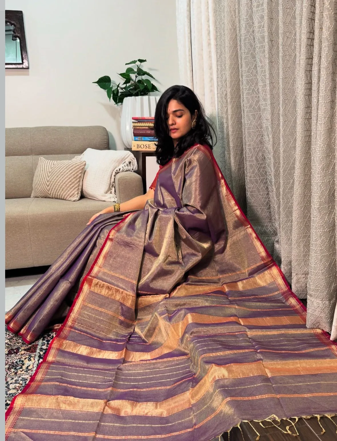 Maheshwari Pure Tissue Silk