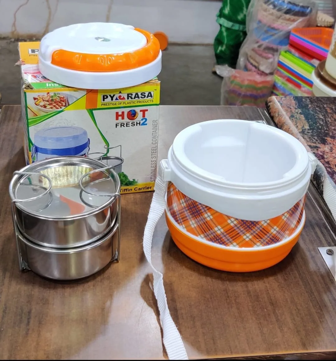 Py Rasa Hot Fresh 2 Stainless-Steel Tiffin Carrier