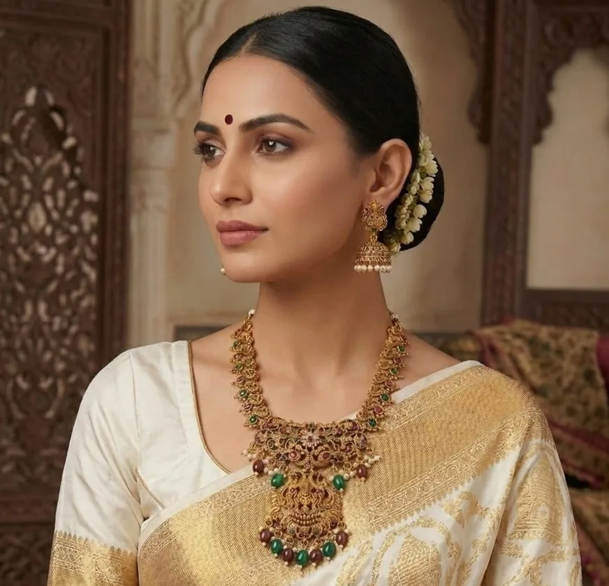 Premium Matty finish temple jewellery