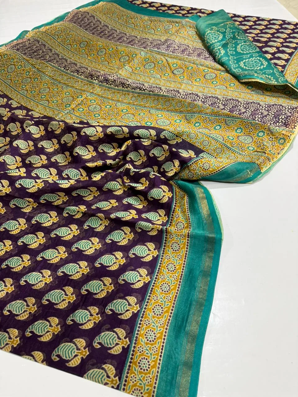 Chanderi Printed Collections - Ajrak Print