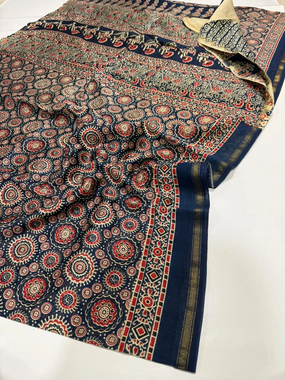 Chanderi Printed Collections - Ajrak Print