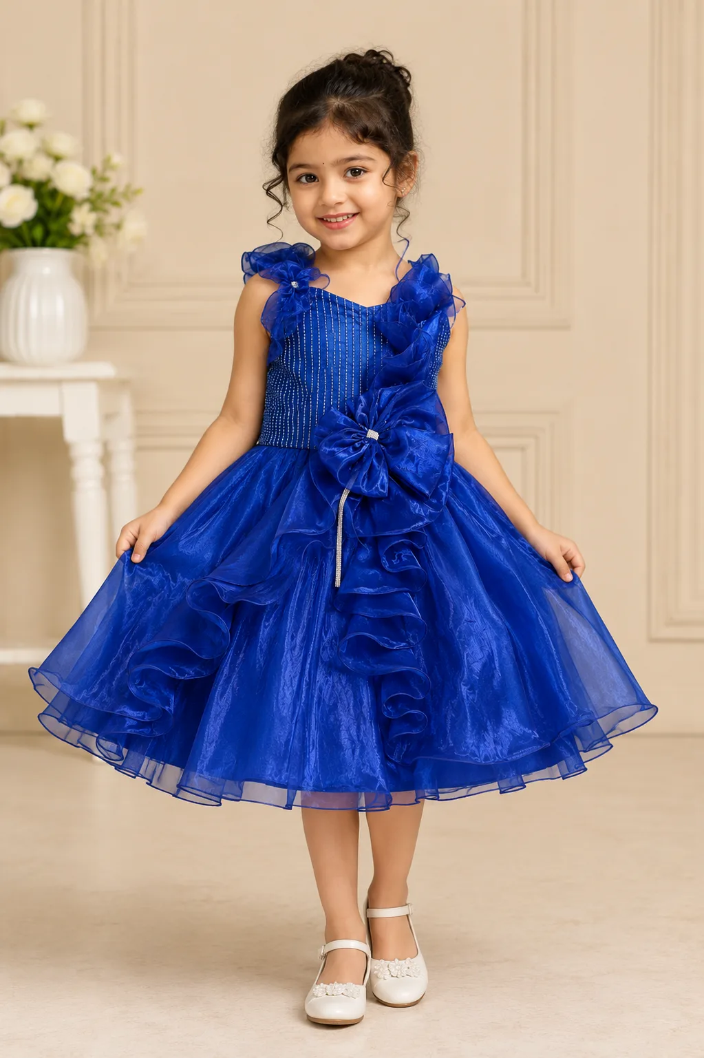 NAVY BLUE KID FROCK