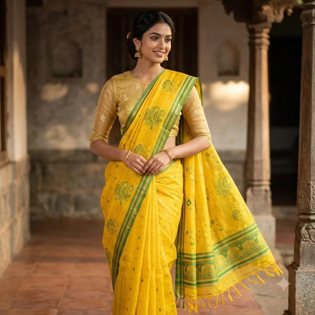 Divyanshi Linen Patty Saree SV012C
