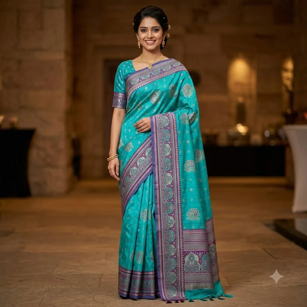Divyanshi Linen Patty Saree SV012D