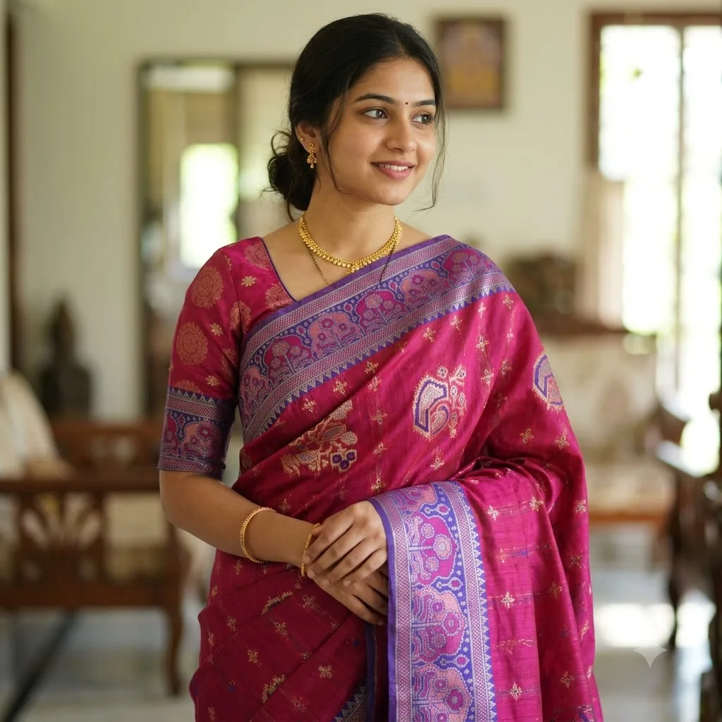 Divyanshi Linen Patty Saree SV012F