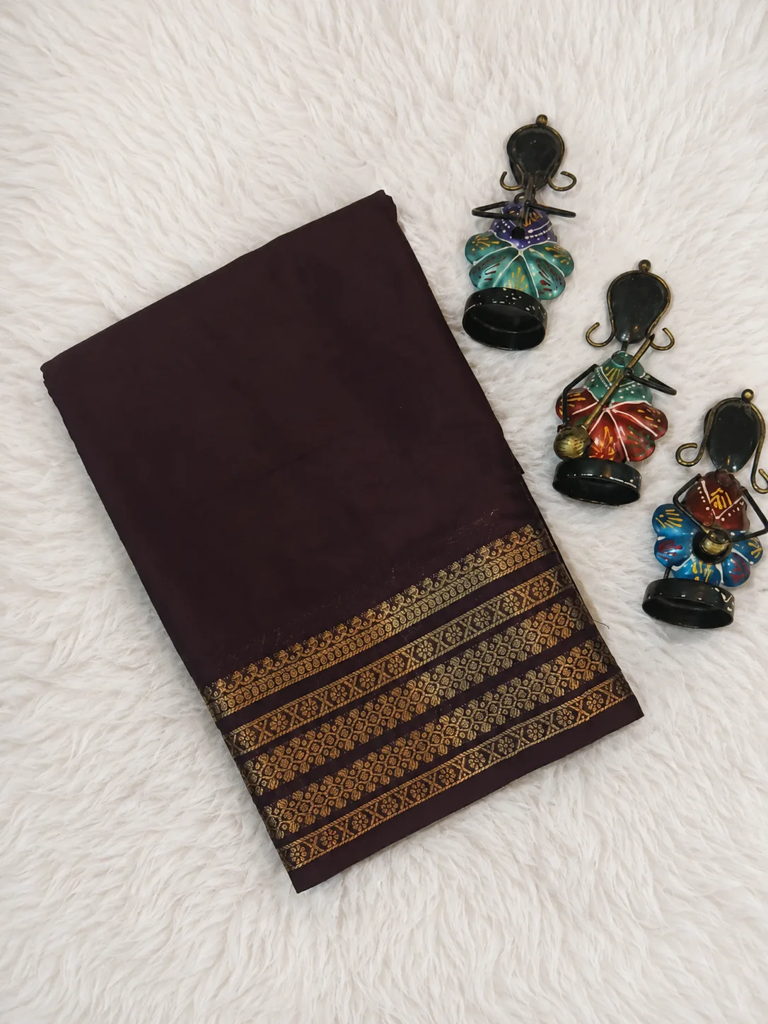 Mysore Crepe Silk Saree | Pink