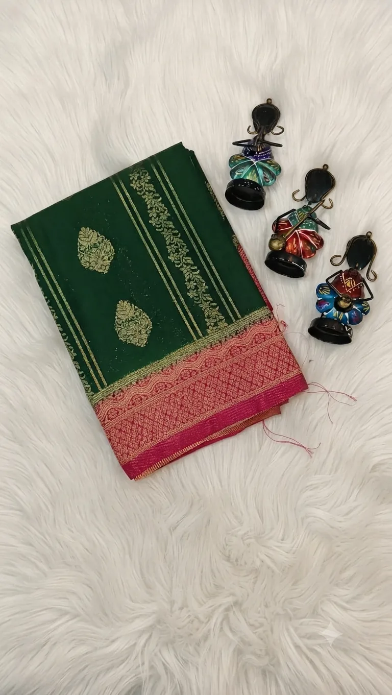 Mysore Silk Saree with Rich Pallu