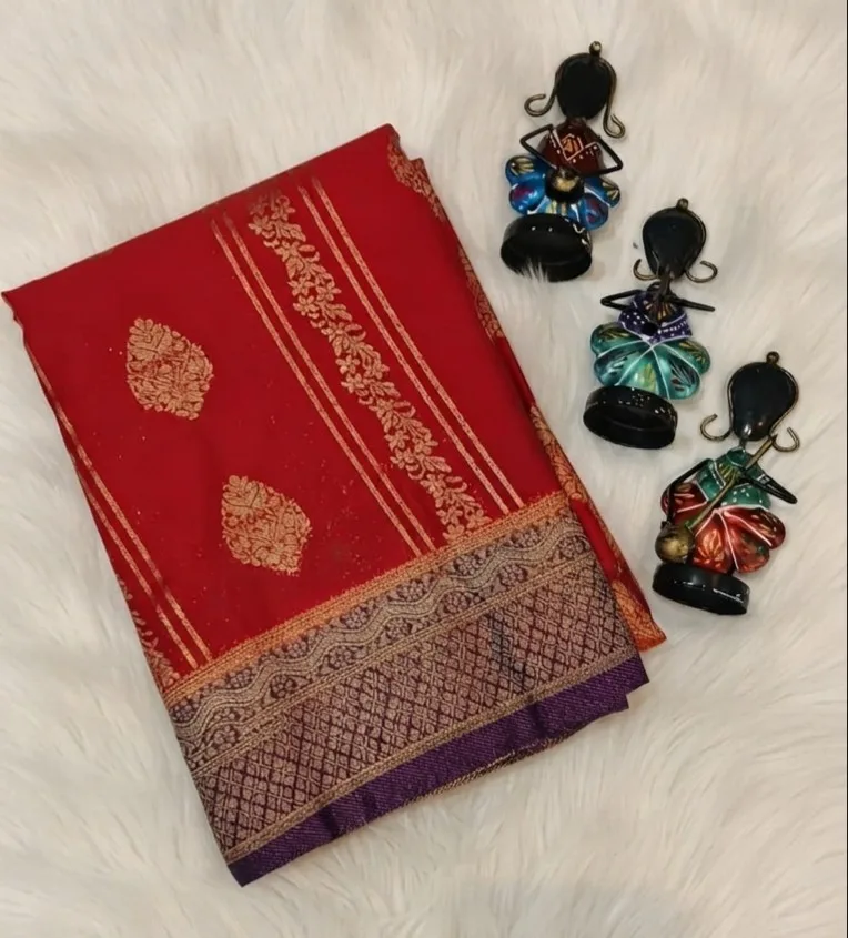 Mysore Silk Saree With Rich Pallu
